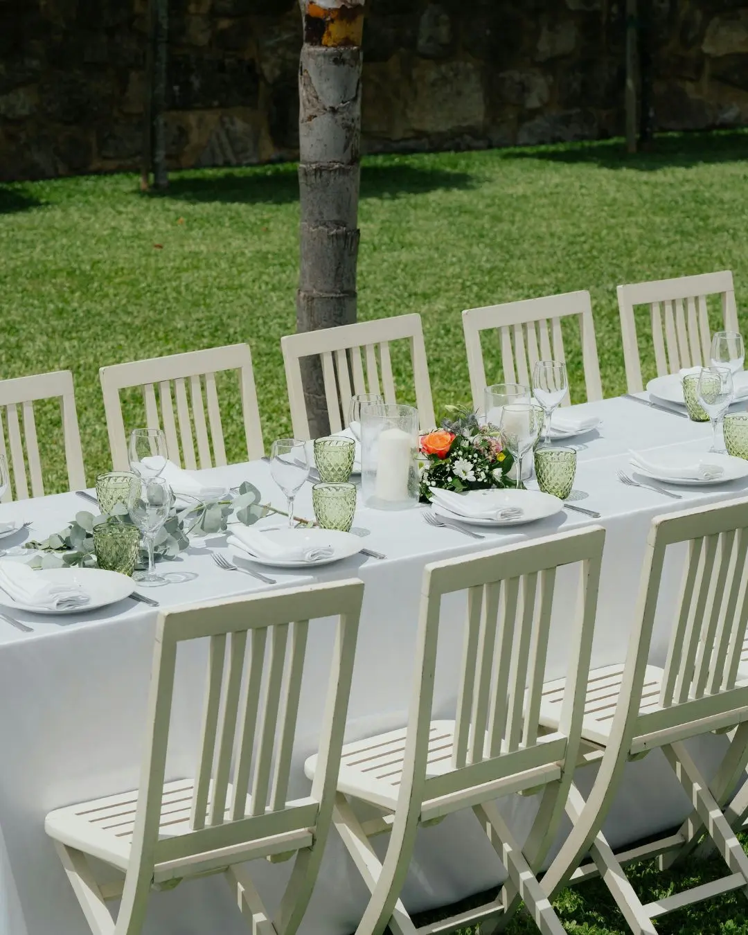 Delicious event catering setup with beautifully arranged dishes